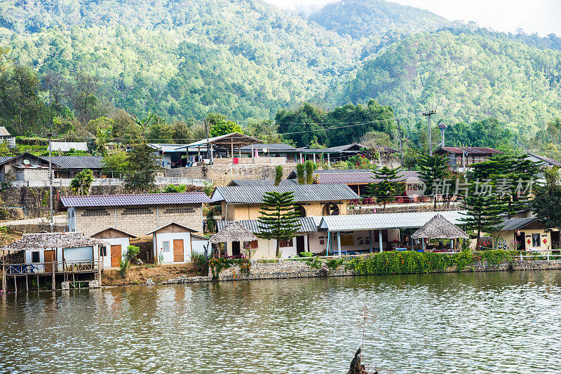 泰国marehongson - 2016年12月12日:云南中国风格的Rakthai村